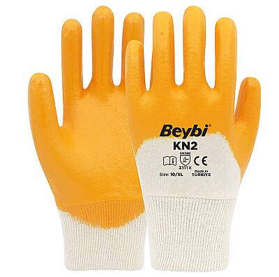 Beybi Kn2 No:9 Pamuk Sarı Nitril Eldiven KN2-9