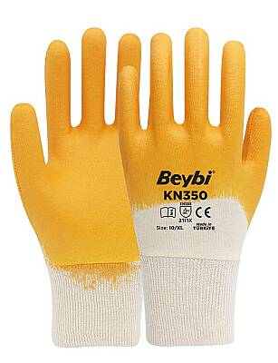 Beybi Kn350 No:10 Pamuk Sarı Nitril Eldiven KN350-10