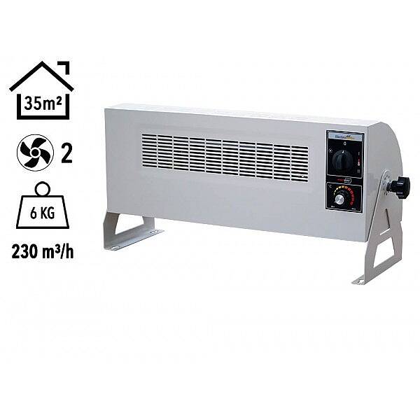 Heatbox 360 3000 watt Monofaze Elektrikli Fanlı Isıtıcı Krem HB3603000K - 1