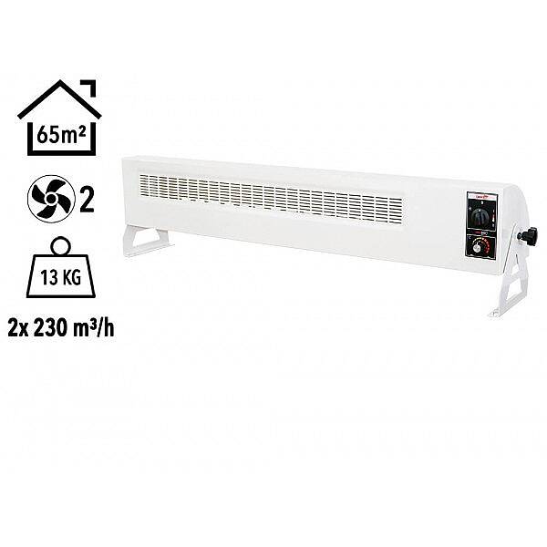 Heatbox 360 6000 watt Monofaze Elektrikli Fanlı Isıtıcı Krem HB3606000K - 1