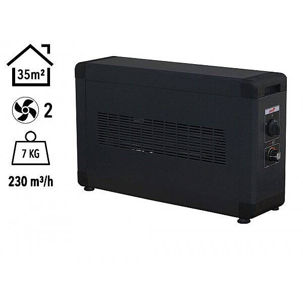 Heatbox Board 3000 watt Monofaze Elektrikli Fanlı Isıtıcı Füme HBB3000F - 1
