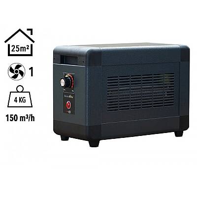 Heatbox Mini 2000 watt Monofaze Elektrikli Fanlı Isıtıcı Füme HBM2000F