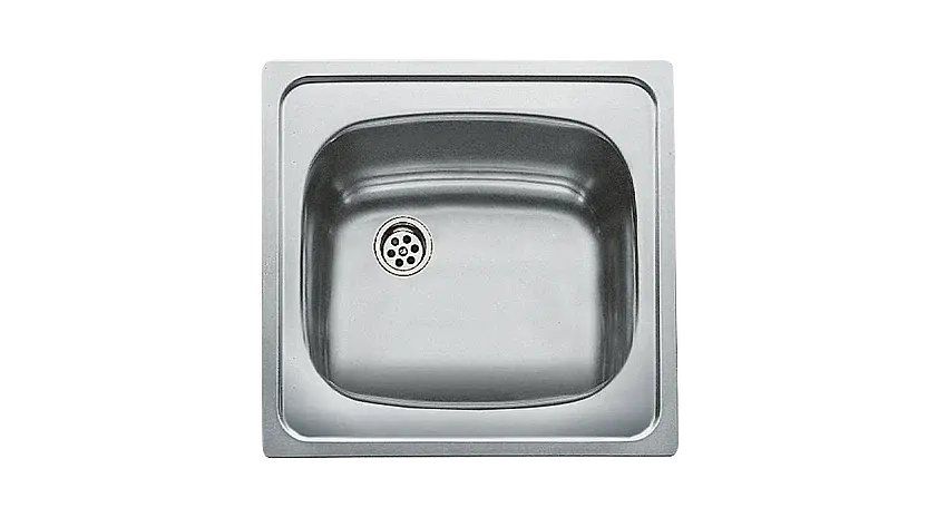 Teka E50 1B Tek Hazneli 46,5x44 cm Sağ Batarya Çıkışlı Paslanmaz Çelik Eviye 40109619 - 1
