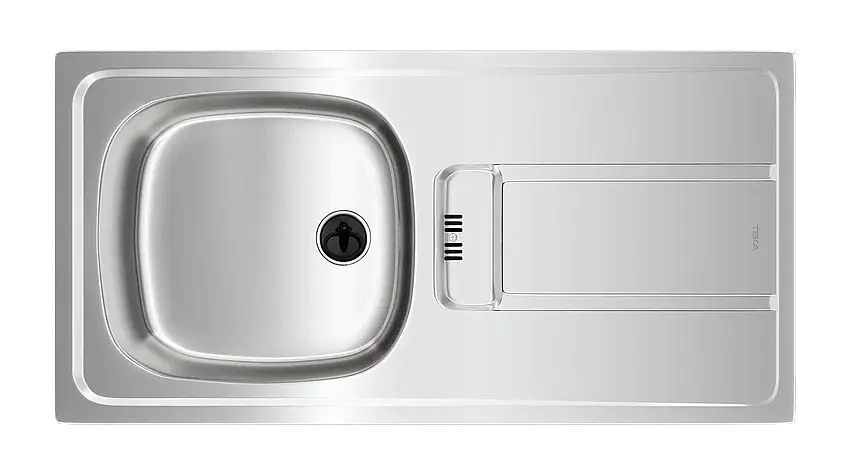 Teka Gravity 45 E-XM 1 Hazneli 1 Damlalıklı Paslanmaz Çelik Eviye 115120044 - 1