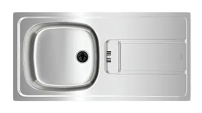 Teka Gravity 45 E-XN 1B 1D Paslanmaz Çelik Sağ Eviye 115120042