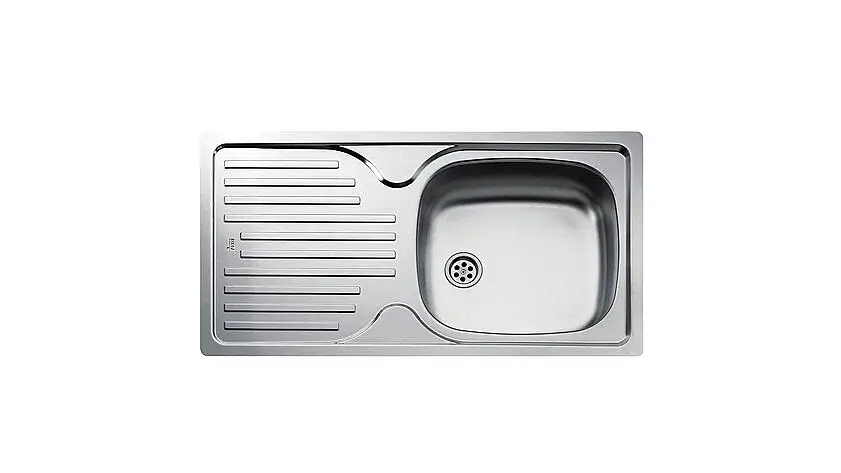 Teka Infant 45 Mikro Keten Tek Hazneli Sağ Damlalıklı Paslanmaz Çelik Eviye 40109767 - 1